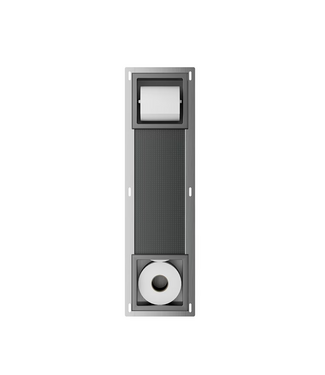 Wiesbaden Wiesbaden Inbouw toiletrolhouder Rocko + Reserverolhouder Gunmetal - 33.2186