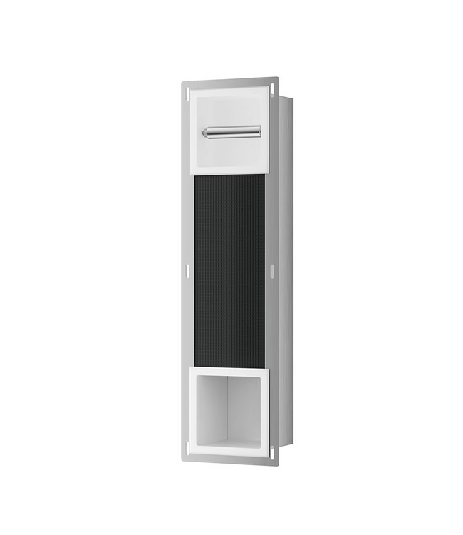 Wiesbaden Inbouw toiletrolhouder Rocko + Reserverolhouder Mat Wit - 33.2185