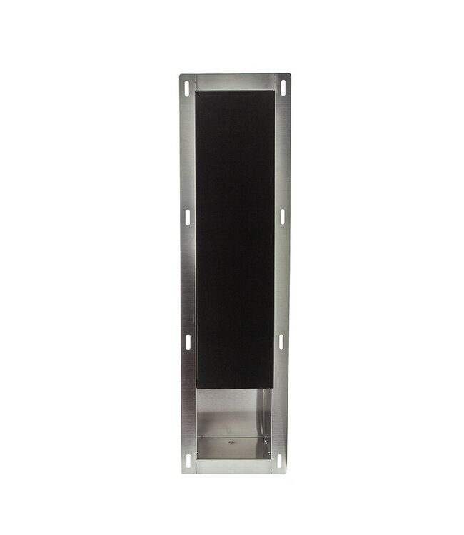 Wiesbaden Inbouw toiletrolhouder Rocko + Reserverolhouder Geborsteld Messing - 33.2187