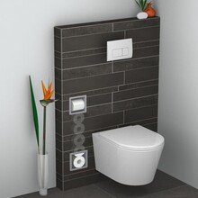 Wiesbaden Inbouw toiletrolhouder Rocko + Reserverolhouder RVS - 28.3920