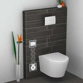 Wiesbaden Inbouw toiletrolhouder Rocko + Reserverolhouder RVS - 28.3920