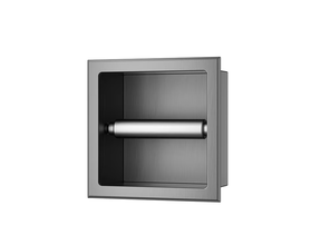 Wiesbaden Inbouw toiletrolhouder Rocko Gunmetal - 33.2113