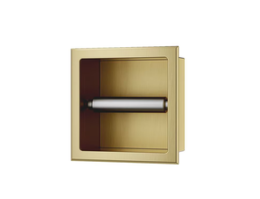 Wiesbaden Inbouw toiletrolhouder Rocko Geborsteld Messing - 33.2114
