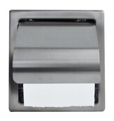 Wiesbaden Inbouw toiletrolhouder Rocko met klep RVS - 28.3911 Wiesbaden Inbouw toiletrolhouder Rocko met klep RVS - 28.3911