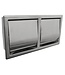 Wiesbaden Dubbele Inbouw toiletrolhouder Rocko met klep RVS - 24.3845
