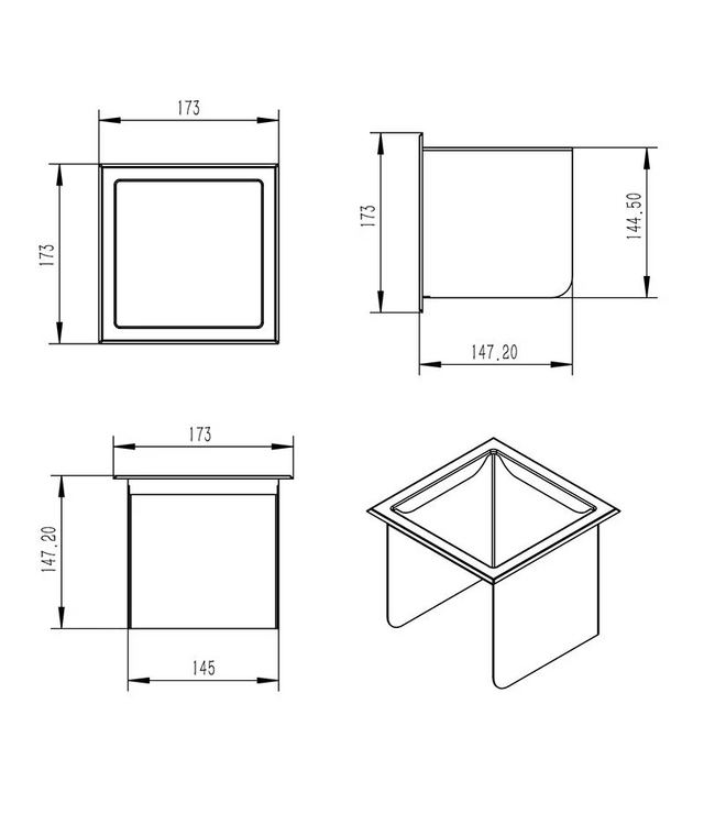 Wiesbaden Wiesbaden Inbouw Reserve toiletrolhouder Rocko Geborsteld Brons koper - 33.2179