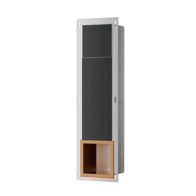 Wiesbaden Inbouw Reserve toiletrolhouder Rocko Geborsteld Brons koper - 33.2179 Wiesbaden Inbouw Reserve toiletrolhouder Rocko Geborsteld Brons koper - 33.2179