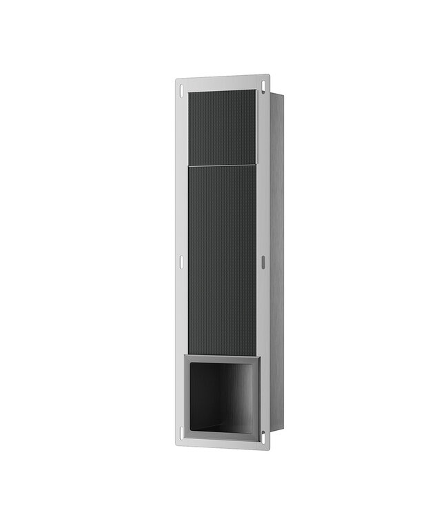 Wiesbaden Wiesbaden Inbouw Reserve toiletrolhouder Rocko Gunmetal - 33.2177