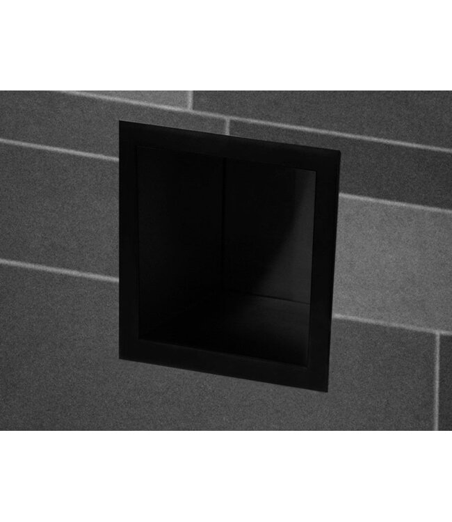 Wiesbaden Inbouw Reserve toiletrolhouder Rocko Mat Zwart - 28.2900