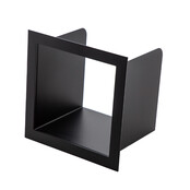 Wiesbaden Inbouw toiletrolhouder met Klep Rocko + Reserverolhouder Mat Zwart - 33.2158