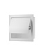 Wiesbaden Inbouw toiletrolhouder met Klep Rocko + Reserverolhouder Mat Wit - 33.2157