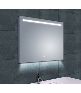 Wiesbaden Badkamerspiegel Ambi One 80x60 cm - Dimbaar Led met Spiegelverwarming - 38.4121