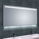 Badkamerspiegel Ambi One 140x60 cm - Dimbaar Led met Spiegelverwarming - 38.4125