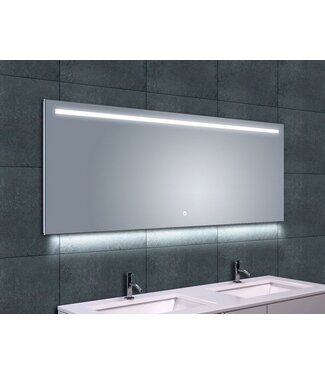 Wiesbaden Badkamerspiegel Ambi One 160x60 cm - Dimbaar Led met Spiegelverwarming - 38.4124