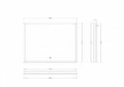 Wiesbaden Badkamerspiegel Avi Mat Zwart 80x60 cm - Dimbaar Led met Spiegelverwarming - 38.4191 Wiesbaden Badkamerspiegel Avi Mat Zwart 80x60 cm - Dimbaar Led met Spiegelverwarming - 38.4191