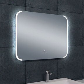 Wiesbaden Badkamerspiegel Bracket 80x60 cm - Dimbaar Led met Spiegelverwarming - 38.3780