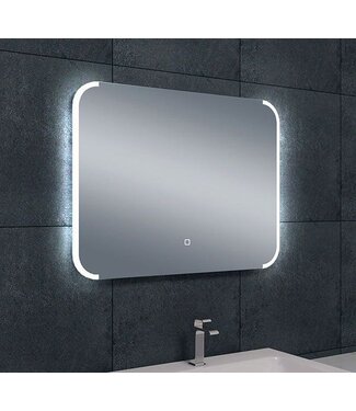 Wiesbaden Wiesbaden Badkamerspiegel Bracket 80x60 cm - Dimbaar Led met Spiegelverwarming - 38.3780