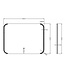 Wiesbaden Badkamerspiegel Bracket 80x60 cm - Dimbaar Led met Spiegelverwarming - 38.3780