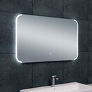 Wiesbaden Badkamerspiegel Bracket 100x60 cm - Dimbaar Led met Spiegelverwarming - 38.3781