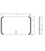 Wiesbaden Badkamerspiegel Bracket 100x60 cm - Dimbaar Led met Spiegelverwarming - 38.3781