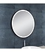 Ronde Badkamerspiegel Maro 60cm Mat Zwart - Dimbaar Led Spiegelverwarming - 38.4170