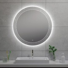 Wiesbaden Ronde Badkamerspiegel Deco 80cm - Dimbaar Led met Spiegelverwarming - 38.4106