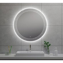 Wiesbaden Ronde Badkamerspiegel Deco 80cm - Dimbaar Led met Spiegelverwarming - 38.4106