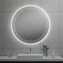 Wiesbaden Ronde Badkamerspiegel Deco 100cm - Dimbaar Led met Spiegelverwarming - 38.4107