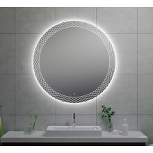Wiesbaden Ronde Badkamerspiegel Deco 100cm - Dimbaar Led met Spiegelverwarming - 38.4107