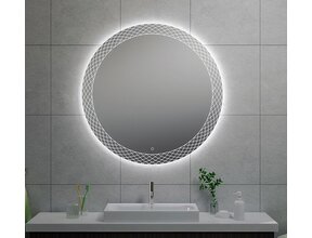 Wiesbaden Ronde Badkamerspiegel Deco 100cm - Dimbaar Led met Spiegelverwarming - 38.4107