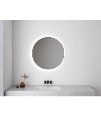 Wiesbaden Wiesbaden Ronde Badkamerspiegel Novi 60cm - Dimbaar Led - 38.3706