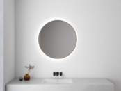 Wiesbaden Ronde Badkamerspiegel Novi 80cm Geborsteld Messing - Dimbaar Led met - 38.3708 Wiesbaden Ronde Badkamerspiegel Novi 80cm Geborsteld Messing - Dimbaar Led met - 38.3708