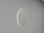 Wiesbaden Ronde Badkamerspiegel Novi 100cm Geborsteld Messing - Dimbaar Led- 38.3710