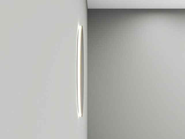 Wiesbaden Ronde Badkamerspiegel Novi 100cm Geborsteld Messing - Dimbaar Led- 38.3710