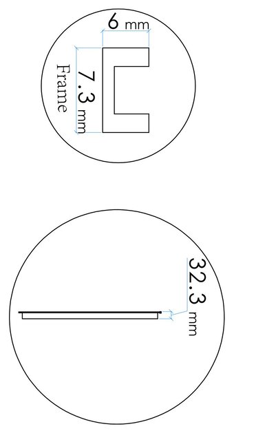 Wiesbaden Ronde Badkamerspiegel Novi 60cm Mat Zwart - Dimbaar Led - 38.3705