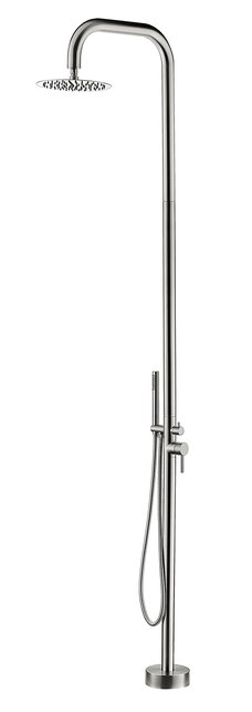 Xellanz Sole buitendouche RVS -304 met handdouche en regendouche 25cm - 24.6010 Xellanz Sole buitendouche RVS -304 met handdouche en regendouche 25cm - 24.6010