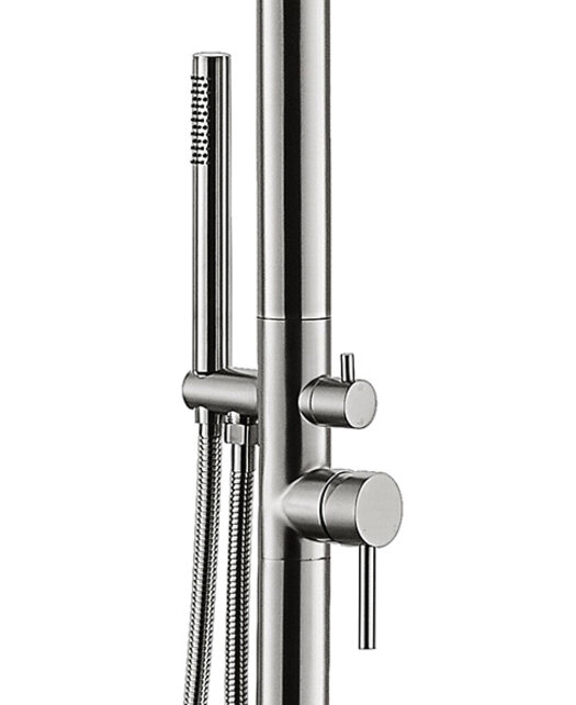 Xellanz Sole buitendouche RVS -304 met handdouche en regendouche 25cm - 24.6010 Xellanz Sole buitendouche RVS -304 met handdouche en regendouche 25cm - 24.6010