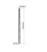 Wiesbaden Sunset buitendouche RVS -316 met handdouche en hoofddouche -  24.7000