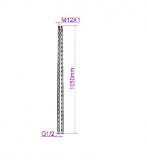 Wiesbaden Sunset buitendouche RVS -316 met handdouche en hoofddouche -  24.7000