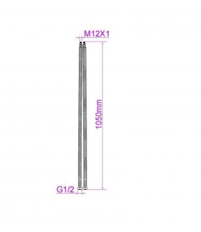 Wiesbaden Wiesbaden Sunset buitendouche RVS -316 met handdouche en hoofddouche -  24.7000