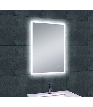 Wiesbaden Wiesbaden Badkamerspiegel Quatro 50x70cm - Dimbaar Led met Spiegelverwarming - 38.4110