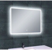 Wiesbaden Badkamerspiegel Quatro 80x60cm - Dimbaar Led met Spiegelverwarming - 38.4111