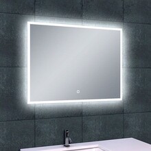 Wiesbaden Badkamerspiegel Quatro 80x60cm - Dimbaar Led met Spiegelverwarming - 38.4111