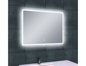 Wiesbaden Badkamerspiegel Quatro 80x60cm - Dimbaar Led met Spiegelverwarming - 38.4111