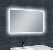 Wiesbaden Badkamerspiegel Quatro 120x60cm - Dimbaar Led met Spiegelverwarming - 38.4112