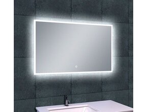 Wiesbaden Badkamerspiegel Quatro 120x60cm - Dimbaar Led met Spiegelverwarming - 38.4112