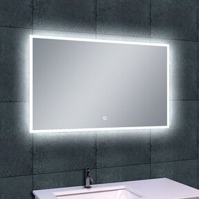 Wiesbaden Badkamerspiegel Quatro 120x60cm - Dimbaar Led met Spiegelverwarming - 38.4112