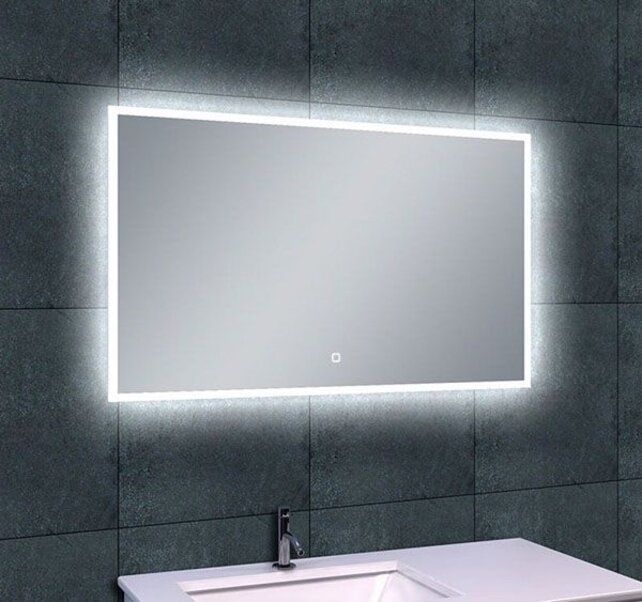 Wiesbaden Badkamerspiegel Quatro 120x60cm - Dimbaar Led met Spiegelverwarming - 38.4112