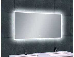 Wiesbaden Badkamerspiegel Quatro 100x60cm - Dimbaar Led met Spiegelverwarming - 38.4113