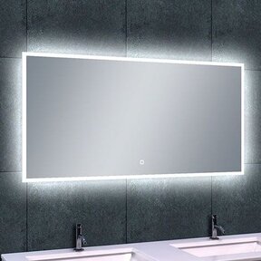 Wiesbaden Badkamerspiegel Quatro 100x60cm - Dimbaar Led met Spiegelverwarming - 38.4113